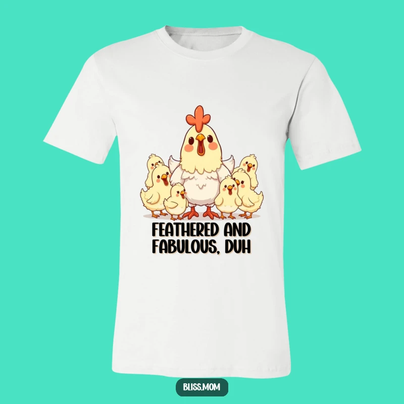 Funny Hen Mom T-Shirt: Happy Chicks, Motherly Love, Ideal Funny Gift
