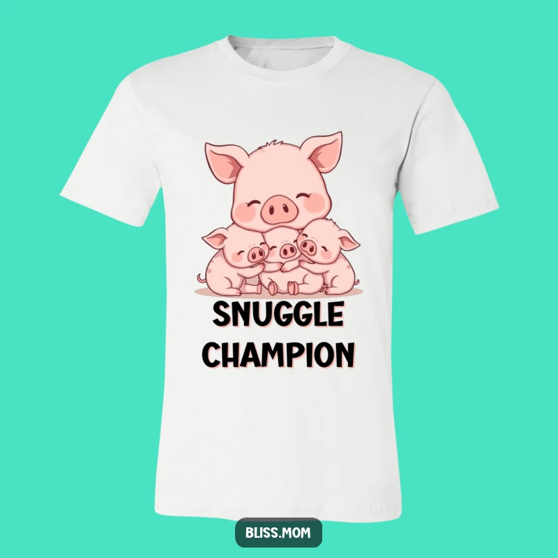 Funny Mama Pig T-Shirt - Show Off Your Motherly Snuggles!