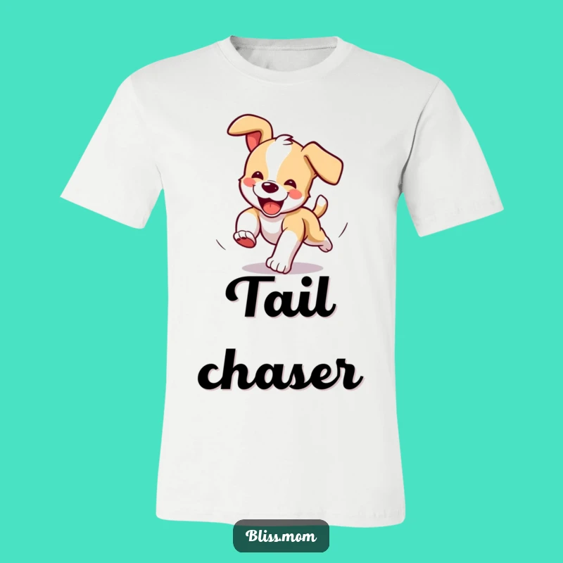 Funny Puppy Tail Chaser T-Shirt: Wear Your Joyful Energy