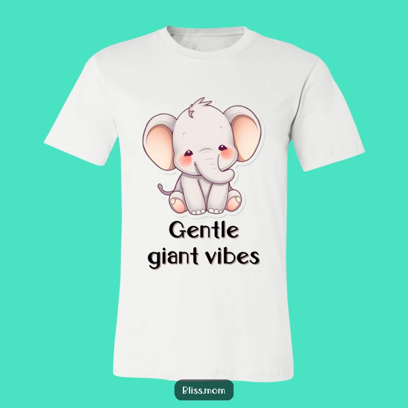 Funny Elephant Peace T-Shirt - Serene Gentle Giant Tee