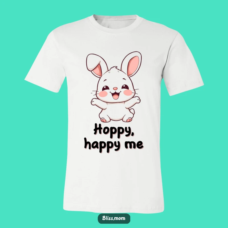 Funny Kawaii Bunny Bounce T-Shirt - Joyful Rabbit Tee Gift