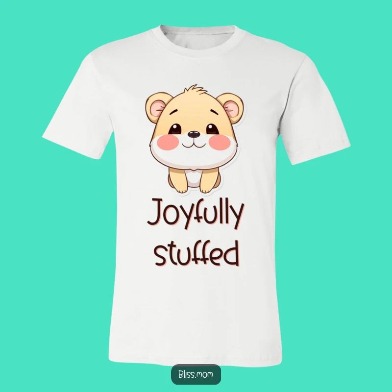 Funny Puffed Cheeks Animal T-Shirt: Radiate Happiness, Great Funny Gift for All