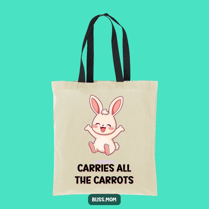 Funny Kawaii Mama Bunny Tote Bag - Carry Your Delights Stylishly