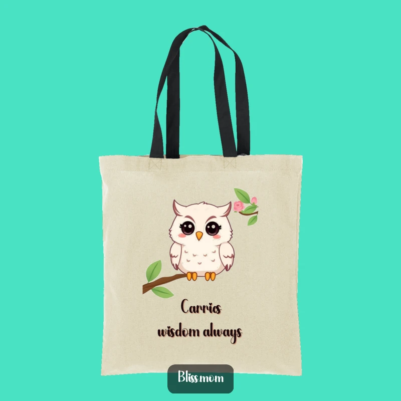 Funny Mama Owl Tote Bag - Carry Your Wisdom Everywhere!