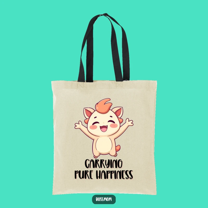 Funny Jumping Creature Tote Bag: Carry Your Joyful Spirit