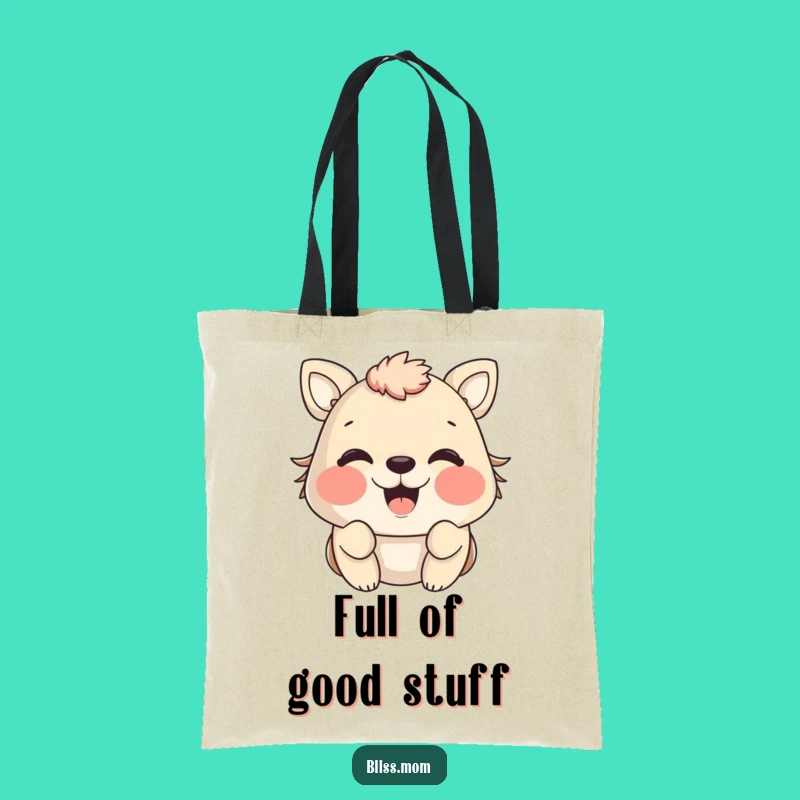 Chic Funny Puffed Cheeks Animal Tote Bag, Carry Your Happiness Everywhere