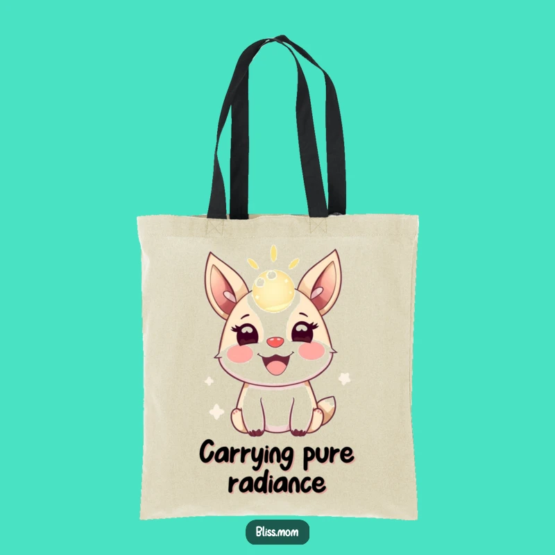 Funny Animal Tote Bag: Carry Your Joy with a Magical Light Orb Design