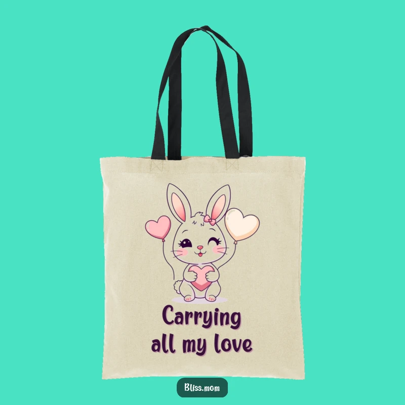 Funny Bunny Mom Tote Bag - Carry Your Heartfelt Joy