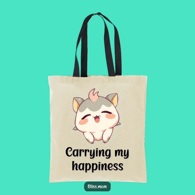 Funny Ecstatic Creature Tote Bag: Carry Your Bliss Hilariously