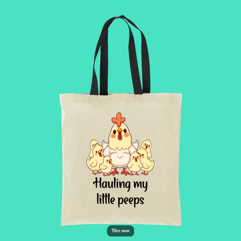 Funny Hen Mom Tote Bag: Happy Cargo, Clucking Fun, Perfect Funny Gift