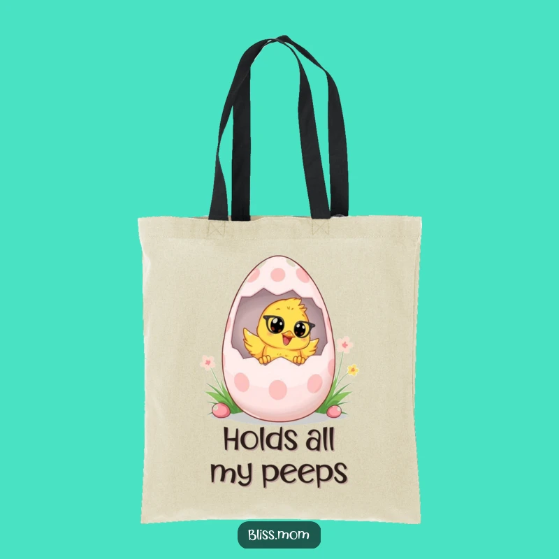 Funny Easter Chick Mom Tote Bag - Carry Springtime Cheer Everywhere!