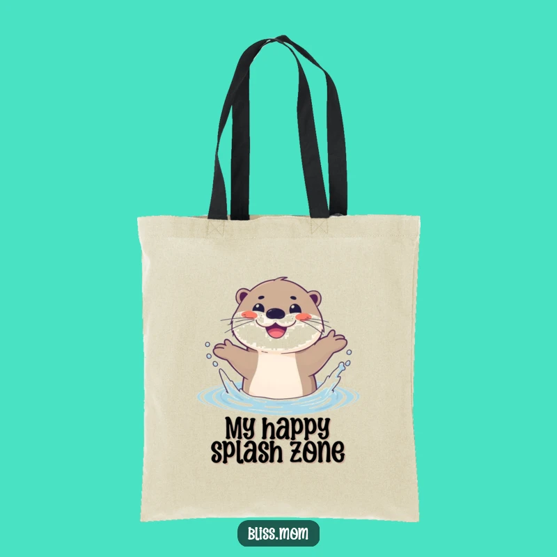 Funny Otter Splash Tote Bag: Joyful Water Companion for Everyday Fun