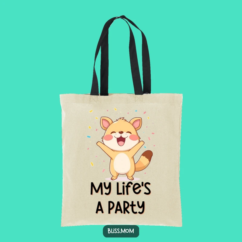 Funny Confetti Animal Tote Bag: Carry Your Party Hilariously